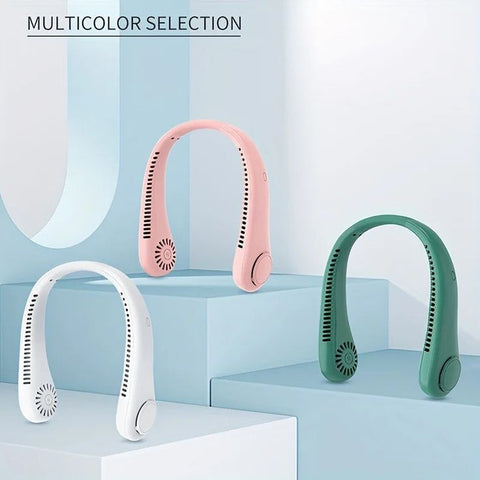 Portable Neck Fan,Hands Free Bladeless Fan, 360° Cooling