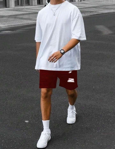2 Piece Sets Short Sleeve Tshirts+Shorts