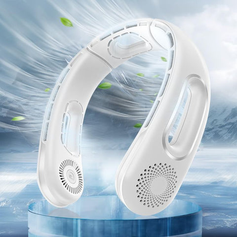 Portable Neck Fan,Hands Free Bladeless Fan, 360° Cooling