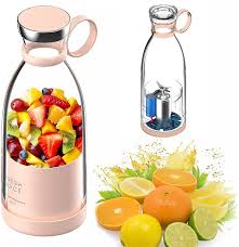 Portable Electric Bottle Juicer For Shakes And Smoothies - Mini Fast Portable Juicer Blender USB Rechargeable